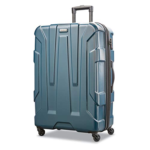 Samsonite Centric Hardside Expandable Luggage with Spinner Wheels, Teal, Checked-Large 28-Inch