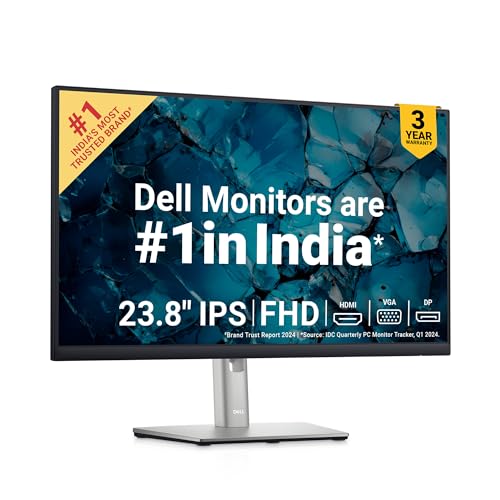 Dell 24 Monitor - P2422H - Full HD 1080p, IPS Technology, ComfortView Plus Technology