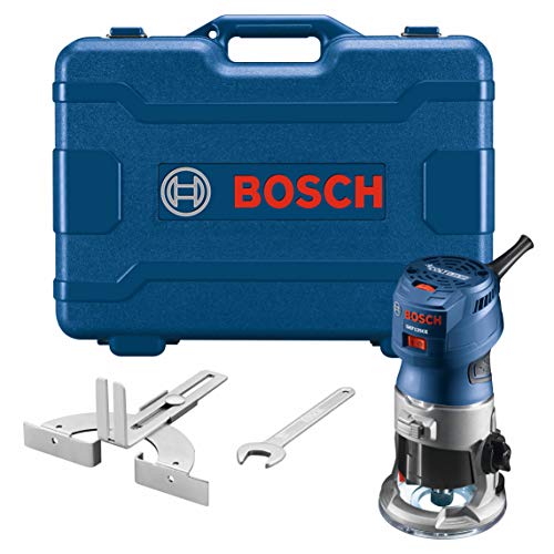 BOSCH GKF125CEK 1.25 HP (Max) Variable-Speed Palm Router Kit with Edge Guide