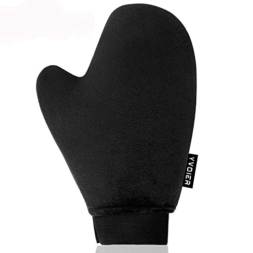 Yvoier Self Tanning Mitt Applicator Elastic Wrist Tanning Mitts Self Tanner Mitt Applicator Tanning Glove Self Tan Mitt Applicator Self Tanner Glove Sunless Tanning Mitt