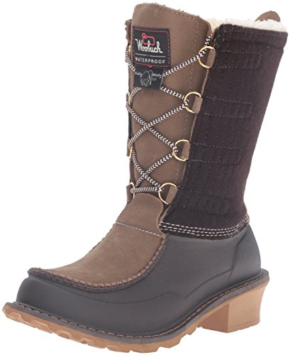 Woolrich Women's Fully Wooly Lace Snow Boot, Java, 8 M US