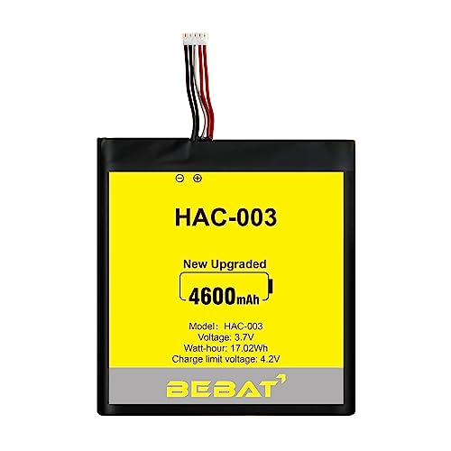 BEBAT 3.7V 4600mAh Li-on HAC-003 Battery,Replacement Battery for Switch 2017 Game Console HAC-001 HAC-A-BPHAT-C0 HAC-S-JP