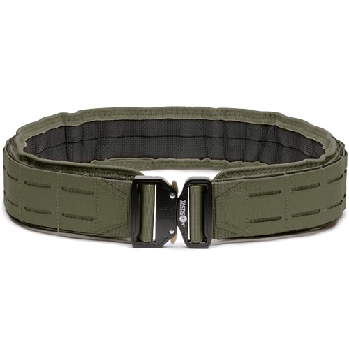 Tacticon Battle Belt | Padded Tactical Nylon Belts | Disabled Combat Veteran Owned Company | Heavy Duty Belt Quick Release Metal Buckle