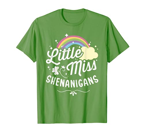 Little miss shenanigans for girls and women St Patricks day T-Shirt