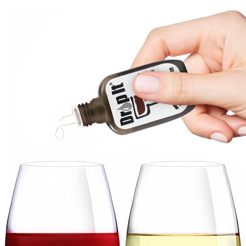 Drop It Drop The Headache Enjoy The Wine Original Wine Drops 2 Pack | Naturally Reduces Sulfites & Tannins | Eliminate Wine Sensitivities, Allergies, and Histamines | Wine Wand Alternative | USA Made