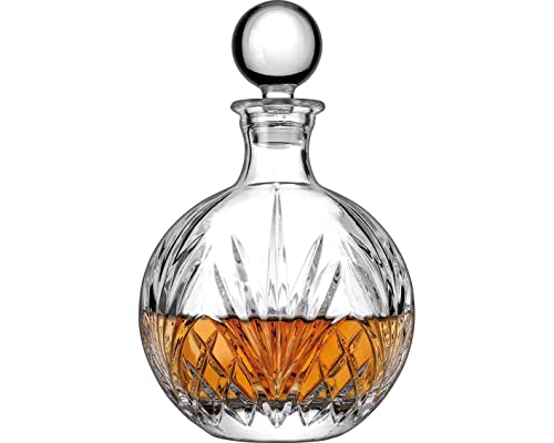 Godinger Whiskey Decanter, Wine Decanter, Decanter for Liquor Scotch Bourbon Vodka Wine - Dublin Collection