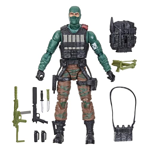 G.I. Joe Classified Series Retro Cardback Beach Head, Collectible 6-Inch Action Figure with 10 Accessories