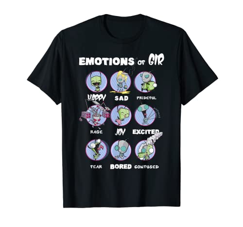 Nickelodeon Invader Zim The Many Emotions of GIR T-Shirt