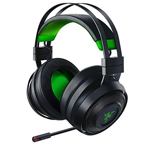 Razer Nari Ultimate Wireless 7.1 Surround Sound Gaming Headset: HyperSense Haptic Feedback - Auto-Adjust Headband - Retractable Mic – for Xbox Series X & S, Xbox One - Black/Green