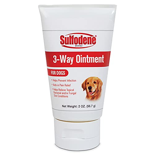 Farnam Sulfodene Dog Wound Care Ointment, Relieves Pain & Prevents Infection For Dog Cuts, Scrapes, Bites and Injuries, 2 Ounce