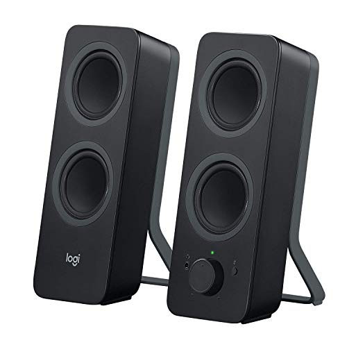 Logitech Z207 2.0 Multi Device Stereo Speaker (Black), 9.5' x 3.5' x 4.9&Quot;