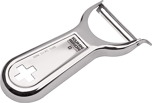 Kuhn Rikon Swiss Metal Peeler 4”, Stainless Steel