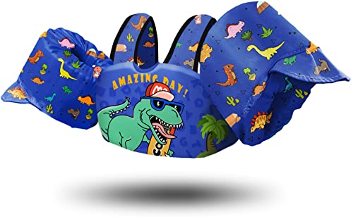 Chriffer Kids Swim Vest Life Jacket for 22-66 Pounds Boys and Girls, Toddler Floaties with Shoulder Harness Arm Wings for 2 3 4 5 6 7 Years Old Baby Children Sea Beach Pool
