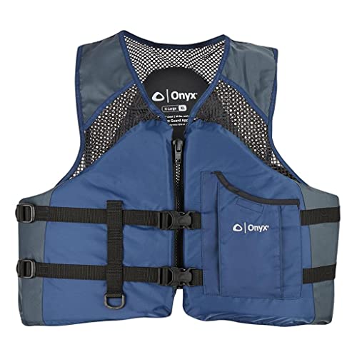 ONYX Mesh Classic Sport Life Jacket, Large, Navy