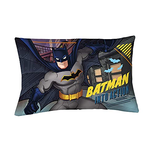 Franco Kids Bedding Super Soft Microfiber Reversible Pillowcase, 20 in x 30 in, Batman