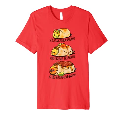 Birbrritos Budgie Cockatiel Sun Conure Burrito T-Shirt