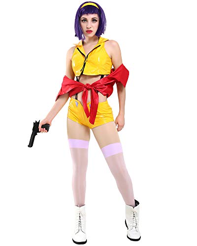 miccostumes Women's Costume Bounty Hunter Cosplay Outfit Jacket Shorts And Shirt With Headband(M)