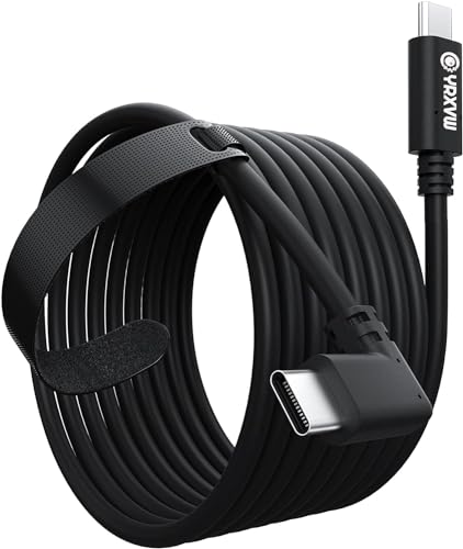 YRXVW Link Cable 16FT for Oculus Quest 3/2/Pro, High Speed Data Transfer Type C Replacement Charging Cable, USB C to USB C 3.0 Fast Charger Cord for Meta Oculus 3/2/Pro (16FT)