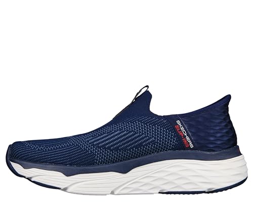 Skechers Men's Max Cushioning Slip-Ins-Athletic Slip-On Running Walking Shoes with Memory Foam Sneaker, Navy, 11