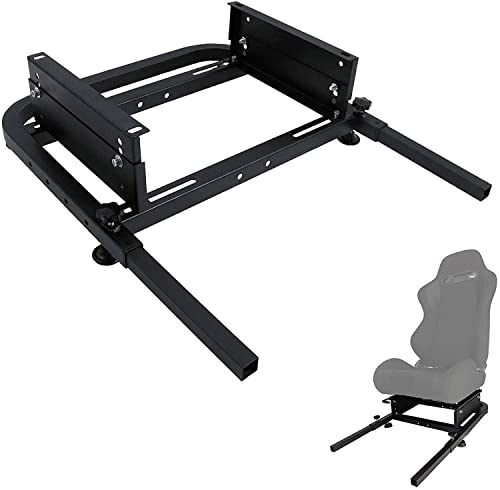 Marada Racing Rear Seat Stand Seat Add-On Rear Half Seat Stand for Steering Wheel Stands to Racing Simulator Cockpit,Racing Wheel Stand Universal Bucket Seat Frame Mount Bracket,49cm,No Seat