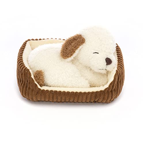 Jellycat Napping Nipper Dog Stuffed Animal with Bed