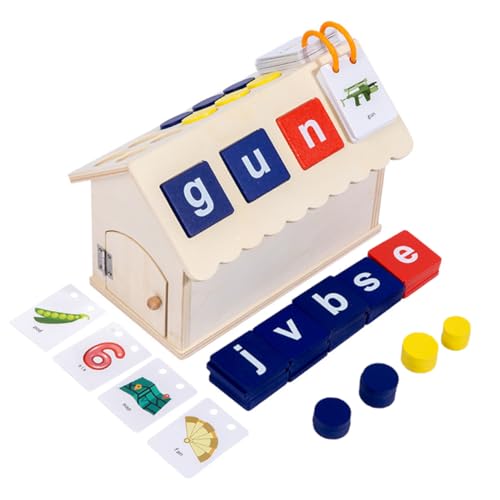 ifundom 1 Set Word Spelling Toy Letter Teaching Aids Wood