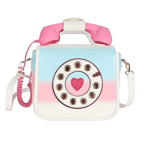 New Women's Shoulder Bag, Creative and Funny Personality Bag, Simulation Phone Messenger Bag, with A Microphone That Can Answer Calls, Can Adjust The Volume Bag, Large-capacity Handbag