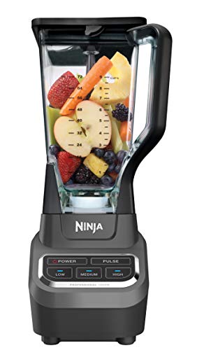 Ninja BL610 Professional 72 Oz Countertop 1000-Watt Base and Total Crushing Technology for Smoothies, Ice and Frozen Fruit, Black, Blender + Pitcher