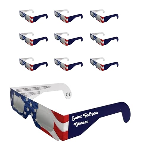 GottaHaveit Solar Eclipse Glasses 10 Pack | Safe for Viewing Sun | USA Film | AAS & ISO Approved