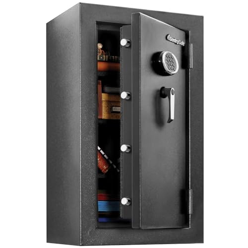 SentrySafe Fireproof and Waterproof Large Steel Home Safe with Digital Keypad Lock, California DOJ Certified for Firearm Storage, 4.71 Cubic Feet, 37.7 x 21.7 x 19.0 Inches, EF4738E