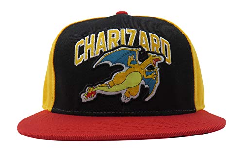 Bioworld Pokemon Charizard Embroidered Snapback Cap Hat Licensed Orange