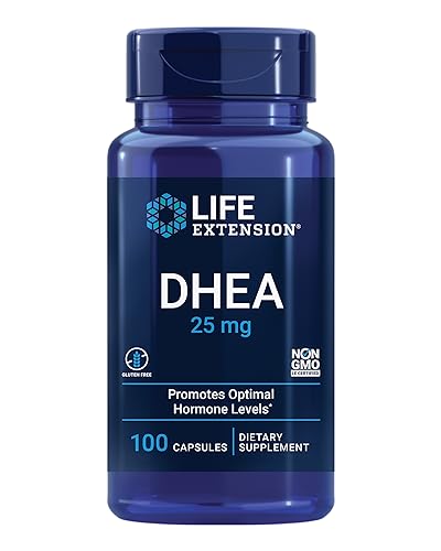 Life Extension DHEA 25 mg – Supplement for Hormone Balance, Immune Support, Sexual Health, Bone & Cardiovascular Health and Anti-Aging and Mood Support – Gluten-Free, Non-GMO – 100 Capsules