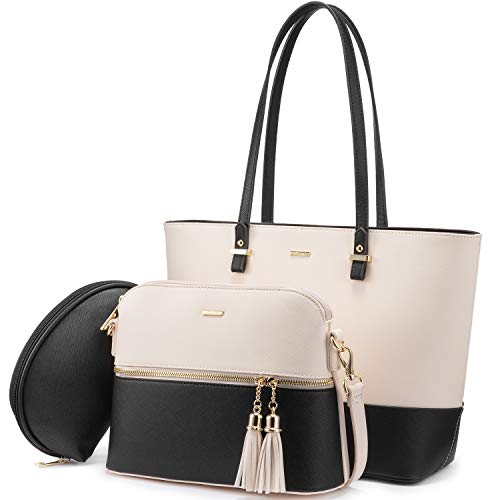 LOVEVOOK Purses for Women Shoulder Bags Tote Satchel Hobo Bag 3pcs Handbag Set