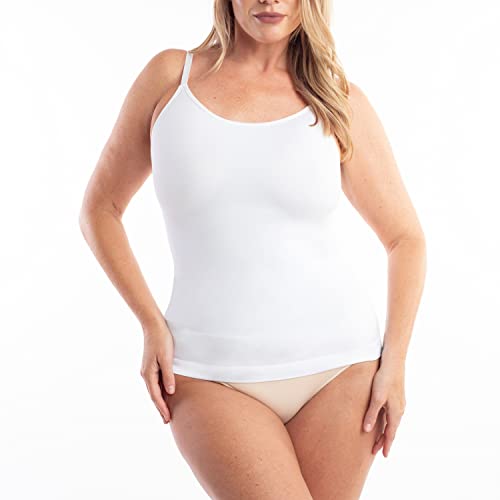 Underoutfit Shaper Cami for Women - Tummy Control, Slimming - Large, White
