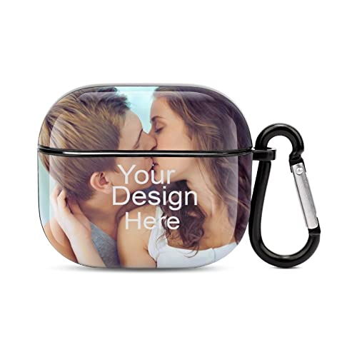 Personalized Airpod Case for Apple AirPod 3, Custom Airpods Case Cover with Your Name & Photo for Men and Women