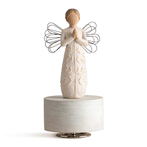 Willow Tree a Tree, a Prayer, Musical Plays Amazing Grace, Gift for Baptism, First Communion or Confirmation, an Expression of Comfort, Hope and Healing, Sculpted Hand-Painted Rotating Musical Figure