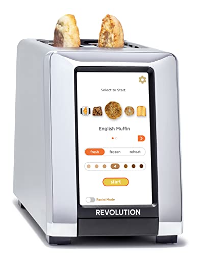 Revolution R180S Touchscreen Toaster, 2-Slice Smart Toaster with Patented InstaGLO Technology & Panini Mode