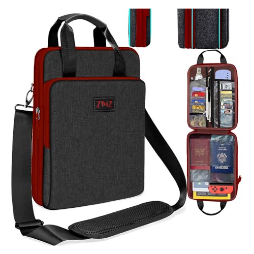 ZINZ Slim & Expandable Case 12.9 13 inch Travel Laptop Shoulder Bag for 13' MacBook Air/Pro M1 M2,12.9 iPad Pro,B01K02