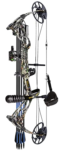 Sanlida Archery Dragon X8 RTH Compound Bow Package for Adults and Teens,18”-31” Draw Length,0-70 Lbs Weight,up to IBO 310 fps,No Press Needed,Limbs Made in USA,Limited Life-time Warranty