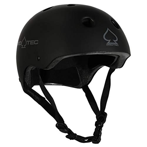 Pro-Tec Classic Safety Certified Skate and Bike Helmet, Large, Matte Black