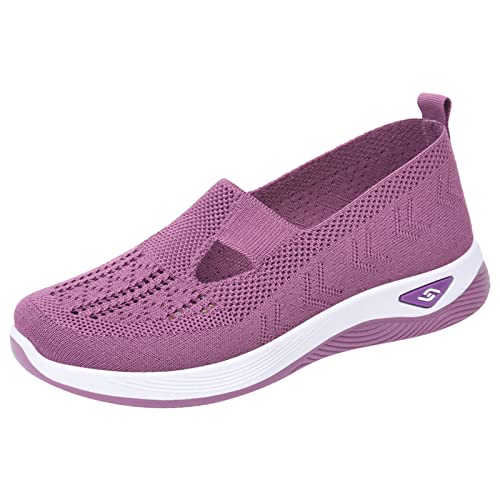 Hands Free Walking Shoes for Women Slip on Sneakers with Arch Support Lightweight Orthopedic Casual Running Shoes PP1_01, 7.5