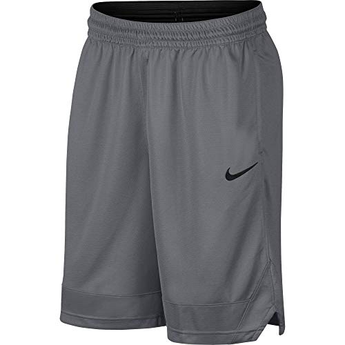 Nike Dri-FIT Icon, Men's basketball shorts, Athletic shorts with side pockets, Cool Grey/Cool Grey/Black, L