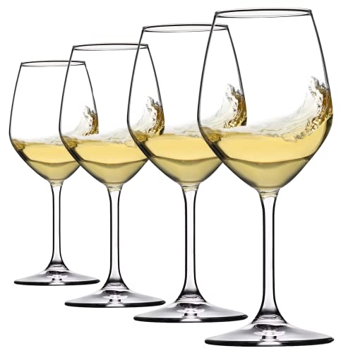 Paksh Novelty Italian White Wine Glasses - - Wine Glass Set for Parties, Weddings, Gifting - Clear Wine Glass, for Red and White Wine - Christmas Gift for Women & Men