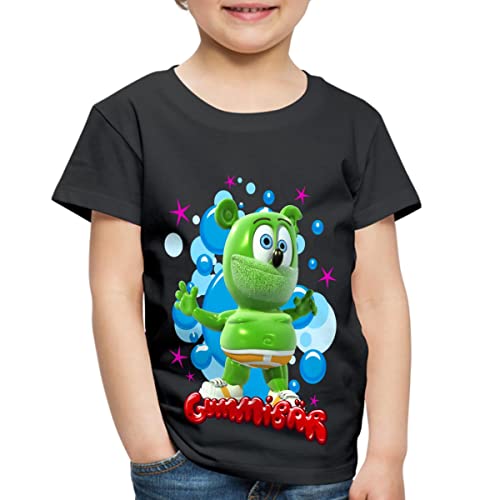 Spreadshirt Gummibär Gummy Bear Song Official License Toddler Premium T-Shirt, Youth 2T, Black