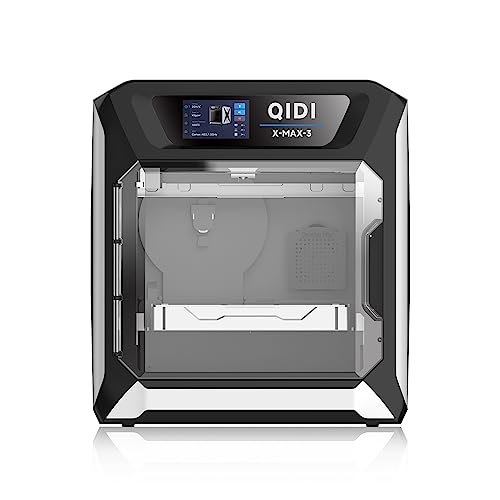 QIDI MAX3 3D Printer, High-Speed Large Size 3D Printers, 600mm/s Fast Print, Fully Auto Leveling, 65℃ Chamber Heat, All-Around & High Precision Industrial Grade, Large Printing Size 12.8×12.8×12.4'