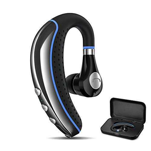 FIMITECH Bluetooth Headset, Wireless Earpiece V5.0 Bluetooth Earpiece Ultralight Hands Free for Business/Office/Driving/Sporting