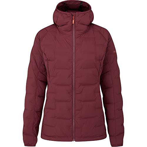RAB Women's Cubit Stretch Down Hoody for Hiking, Climbing, & Skiing - Deep Heather - Large