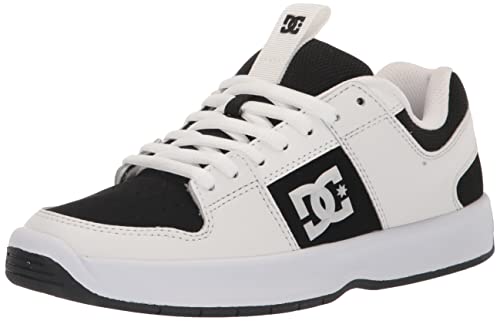 DC Men's Lynx Zero Casual Skate Shoe, White/Black/White, 12