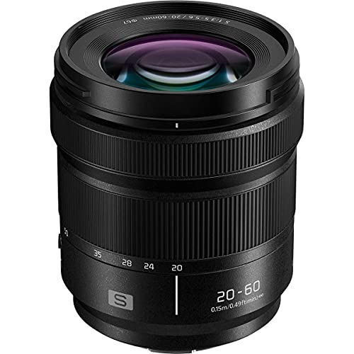Panasonic LUMIX S 20-60mm F3.5-5.6 L Mount Interchangeable Lens for LUMIX S Series Mirrorless Full Frame Digital Cameras – S-R2060 (USA)