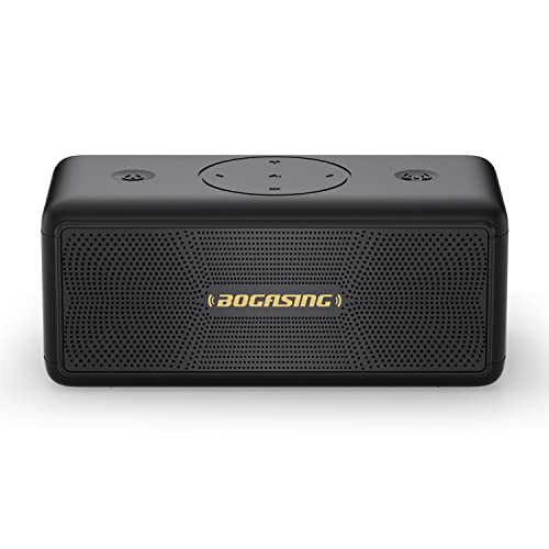 BOGASING Bluetooth Speakers, M5 Portable Wireless Speaker with 40W Loud Stereo Sound & Punchy Bass, 30H Playtime, IPX7 Waterproof, Bluetooth 5.3, EQ, TWS, TF-Card, AUX, USB, for Outdoor Home Shower